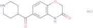 6-(Piperidine-4-carbonyl)-3,4-dihydro-2H-1,4-benzoxazin-3-one hydrochloride