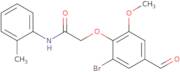 2-(2-Bromo-4-formyl-6-methoxyphenoxy)-N-(2-methylphenyl)acetamide