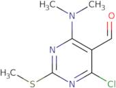 4-Chloro-6-(dimethylamino)-2-(methylthio)pyrimidine-5-carbaldehyde