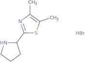 (S)-4,5-Dimethyl-2-(pyrrolidin-2-yl)thiazole hydrobromide