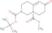 2-tert-butyl 8a-Methyl (8aS)-6-oxo-1,2,3,4,6,7,8,8a-octahydroisoquinoline-2,8a-dicarboxylate ee