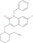 3-[(2-Ethyl-1-piperidinyl)methyl]-7-fluoro-1-(4-pyridinylmethyl)-2(1H)-quinolinone