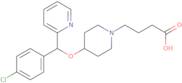 4-(4-((4-Chlorophenyl)(pyridin-2-yl)methoxy)piperidin-1-yl)butanoic acid