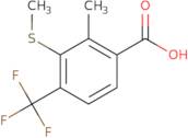 2-Methyl-3-(methylsulfanyl)-4-(trifluoromethyl)benzoic acid