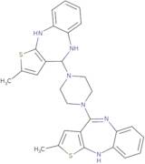 2-Methyl-4-[4-(2-methyl-5,10-dihydro-4H-thieno[3,2-c][1,5]benzodiazepin-4-yl)piperazin-1-yl]-10H-t…