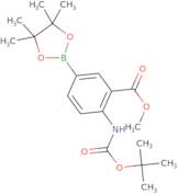 Methyl 2-{[(tert-butoxy)carbonyl]amino}-5-(tetramethyl-1,3,2-dioxaborolan-2-yl)benzoate