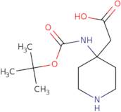 2-(4-((tert-Butoxycarbonyl)amino)piperidin-4-yl)acetic acid