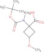 1-{[(tert-Butoxy)carbonyl](methyl)amino}-3-methoxycyclobutane-1-carboxylic acid