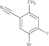 5-Bromo-4-fluoro-2-methylbenzonitrile