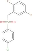 2-(((4-Chlorophenyl)sulfonyl)methyl)-1,4-difluorobenzene