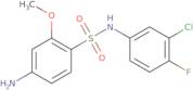 4-Amino-N-(3-chloro-4-fluorophenyl)-2-methoxybenzene-1-sulfonamide