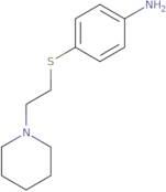 4-{[2-(Piperidin-1-yl)ethyl]sulfanyl}aniline