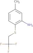5-Methyl-2-[(2,2,2-trifluoroethyl)sulfanyl]aniline