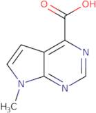 7-methyl-7H-pyrrolo[2,3-d]pyrimidine-4-carboxylic acid