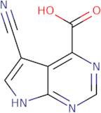 5-Cyano-7H-pyrrolo[2,3-d]pyrimidine-4-carboxylic acid