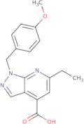 6-Ethyl-1-[(4-methoxyphenyl)methyl]-1H-pyrazolo[3,4-b]pyridine-4-carboxylic acid