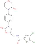 4,5-dichloro-N-{[(5R)-2-oxo-3-[4-(3-oxomorpholin-4-yl)phenyl]-1,3-oxazolidin-5-yl]methyl}thiophe...