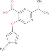 5-[(1-Methyl-1H-pyrazol-4-yl)oxy]-2-(propan-2-yl)pyrimidine-4-carboxylic acid