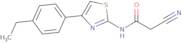 2-Cyano-N-[4-(4-ethylphenyl)-1,3-thiazol-2-yl]acetamide