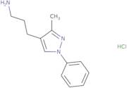 3-(3-Methyl-1-phenyl-1H-pyrazol-4-yl)propan-1-amine hydrochloride