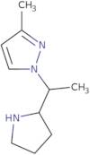 3-Methyl-1-[1-(pyrrolidin-2-yl)ethyl]-1H-pyrazole