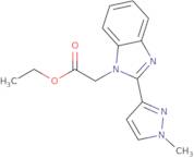 Ethyl 2-[2-(1-methylpyrazol-3-yl)benzimidazolyl]acetate