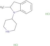 2-Methyl-1-(piperidin-4-yl)-2,3-dihydro-1H-indole dihydrochloride