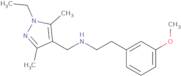 [(1-Ethyl-3,5-dimethyl-1H-pyrazol-4-yl)methyl][2-(3-methoxyphenyl)ethyl]amine