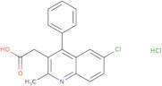 2-(6-Chloro-2-methyl-4-phenylquinolin-3-yl)acetic acid hydrochloride