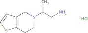 2-{4H,5H,6H,7H-Thieno[3,2-c]pyridin-5-yl}propan-1-amine hydrochloride