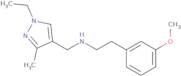 [(1-Ethyl-3-methyl-1H-pyrazol-4-yl)methyl][2-(3-methoxyphenyl)ethyl]amine