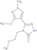 4-(2-Methoxyethyl)-5-(3-methoxy-1-methyl-1H-pyrazol-4-yl)-4H-1,2,4-triazole-3-thiol