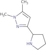 1,5-Dimethyl-3-(pyrrolidin-2-yl)-1H-pyrazole