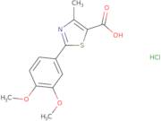 2-(3,4-Dimethoxyphenyl)-4-methyl-1,3-thiazole-5-carboxylic acid hydrochloride