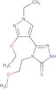 5-(3-Ethoxy-1-ethyl-1H-pyrazol-4-yl)-4-(2-methoxyethyl)-4H-1,2,4-triazole-3-thiol