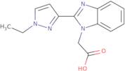 2-[2-(1-Ethyl-1H-pyrazol-3-yl)-1H-1,3-benzodiazol-1-yl]acetic acid