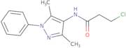 3-Chloro-N-(3,5-dimethyl-1-phenyl-1H-pyrazol-4-yl)propanamide