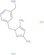 {3-[(3,5-Dimethyl-1H-pyrazol-1-yl)methyl]phenyl}methanamine dihydrochloride