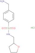 4-(Aminomethyl)-N-[(oxolan-2-yl)methyl]benzene-1-sulfonamide hydrochloride