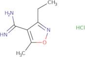 3-Ethyl-5-methyl-1,2-oxazole-4-carboximidamide hydrochloride