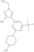 1-[4-(1-Ethyl-3-methyl-1H-pyrazol-4-yl)-6-(trifluoromethyl)pyrimidin-2-yl]piperidin-4-amine