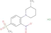 1-[2-Nitro-4-(methylsulfonyl)phenyl]-3-methylpiperidine hydrochloride