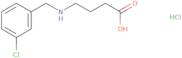 4-{[(3-Chlorophenyl)methyl]amino}butanoic acid hydrochloride