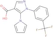 5-(1H-Pyrrol-1-yl)-1-[3-(trifluoromethyl)phenyl]-1H-pyrazole-4-carboxylic acid