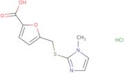 5-{[(1-Methyl-1H-imidazol-2-yl)sulfanyl]methyl}furan-2-carboxylic acid hydrochloride