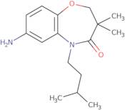 7-Amino-3,3-dimethyl-5-(3-methylbutyl)-2,3-dihydro-1,5-benzoxazepin-4(5H)-one