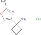 1-(5-Methyl-1,2,4-oxadiazol-3-yl)cyclobutan-1-amine hydrochloride