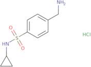 4-(Aminomethyl)-N-cyclopropylbenzene-1-sulfonamide hydrochloride