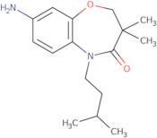 8-Amino-3,3-dimethyl-5-(3-methylbutyl)-2,3-dihydro-1,5-benzoxazepin-4(5H)-one