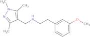 [2-(3-Methoxyphenyl)ethyl][(trimethyl-1H-pyrazol-4-yl)methyl]amine